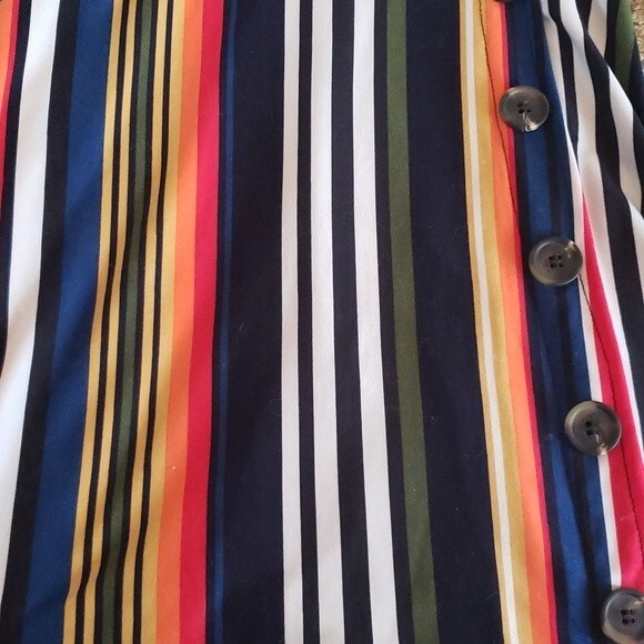 Women's V-Neck Short Empire Waist Dress with Adjustable Straps Size: S - Picture 5 of 5